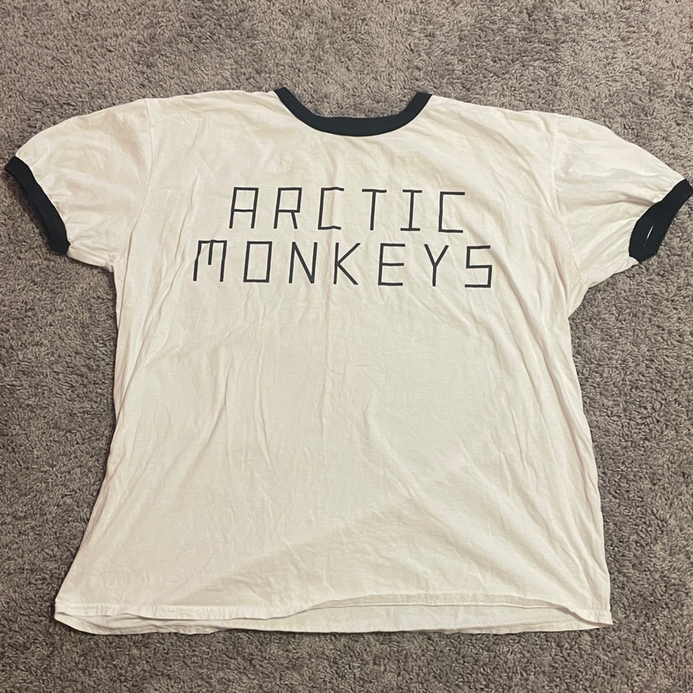 Arctic Monkeys Black/White Ringer Tee 2X